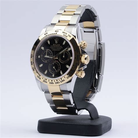 rolex daytona two tone black dial review|Rolex daytona model 116503.